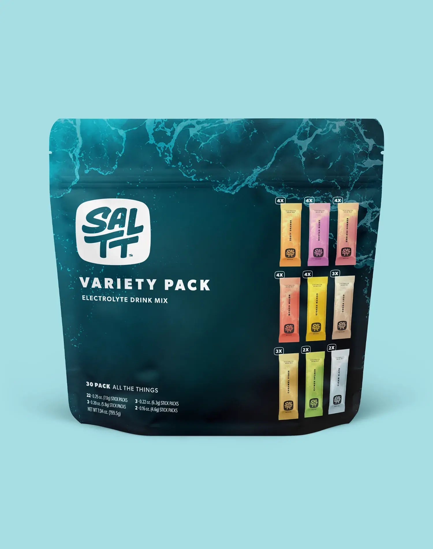 30 stick All The Things Variety Pack. Front of Package.