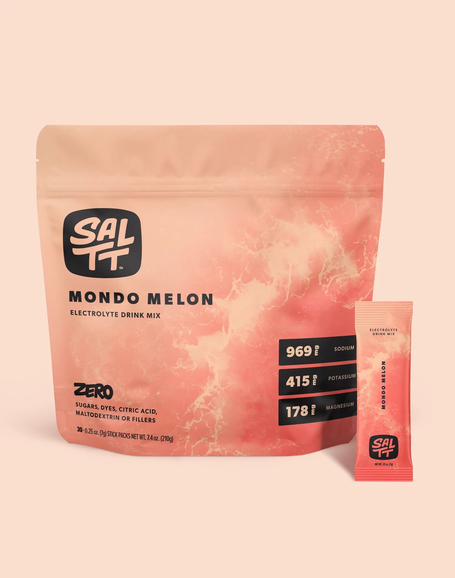 Package Front of 30 Stick Bag of Mondo Melon