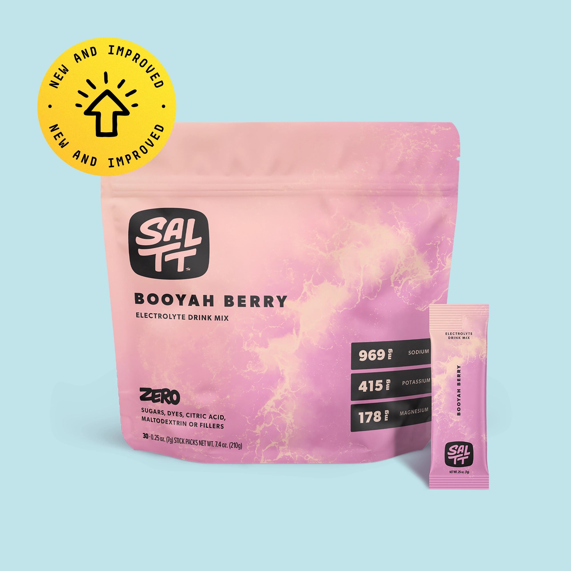 Package Front of 30 Stick Bag of Booyah Berry