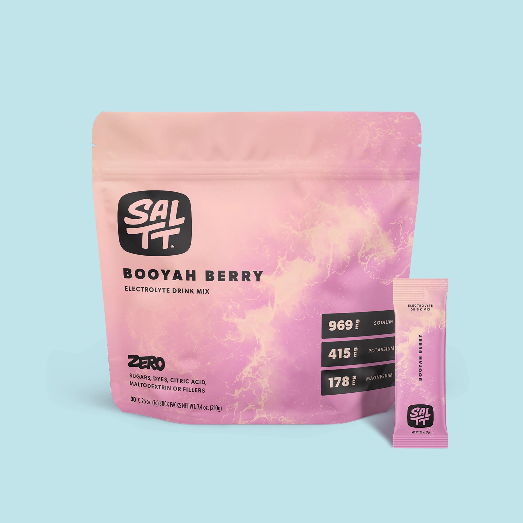 Package Front of 30 Stick Bag of Booyah Berry