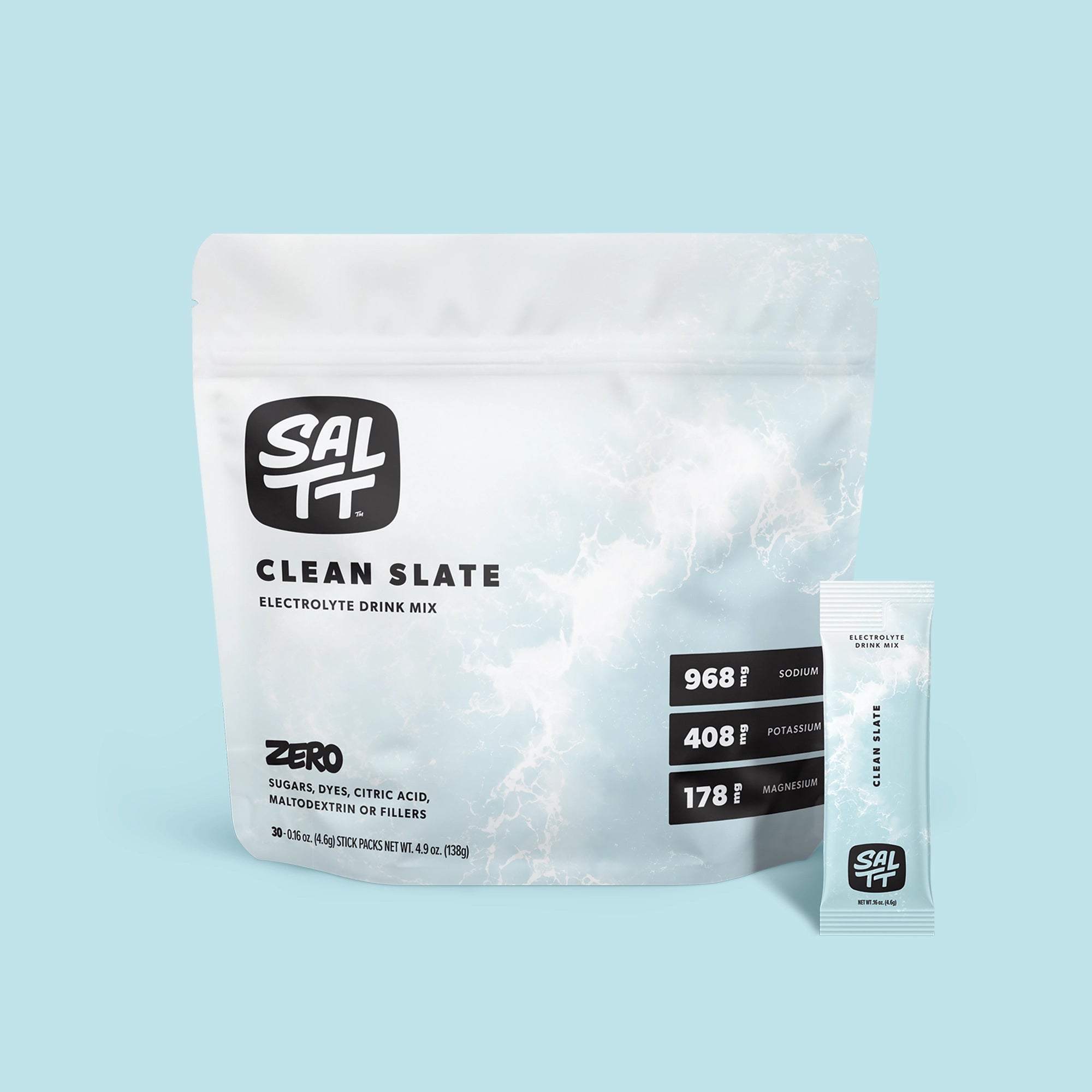 Package Front of 30 Stick Bag of Clean Slate