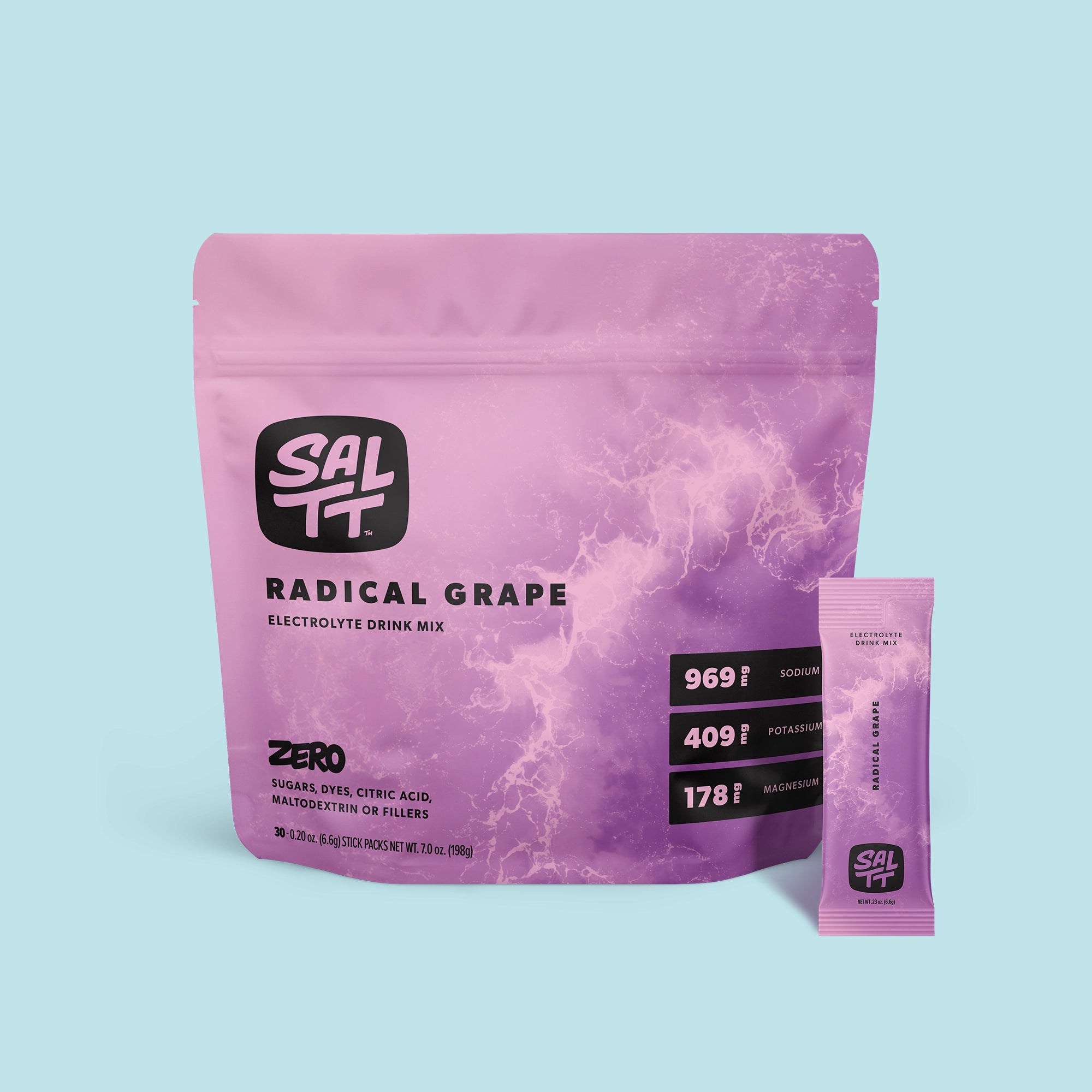 SALTT Radical Grape 30 count package