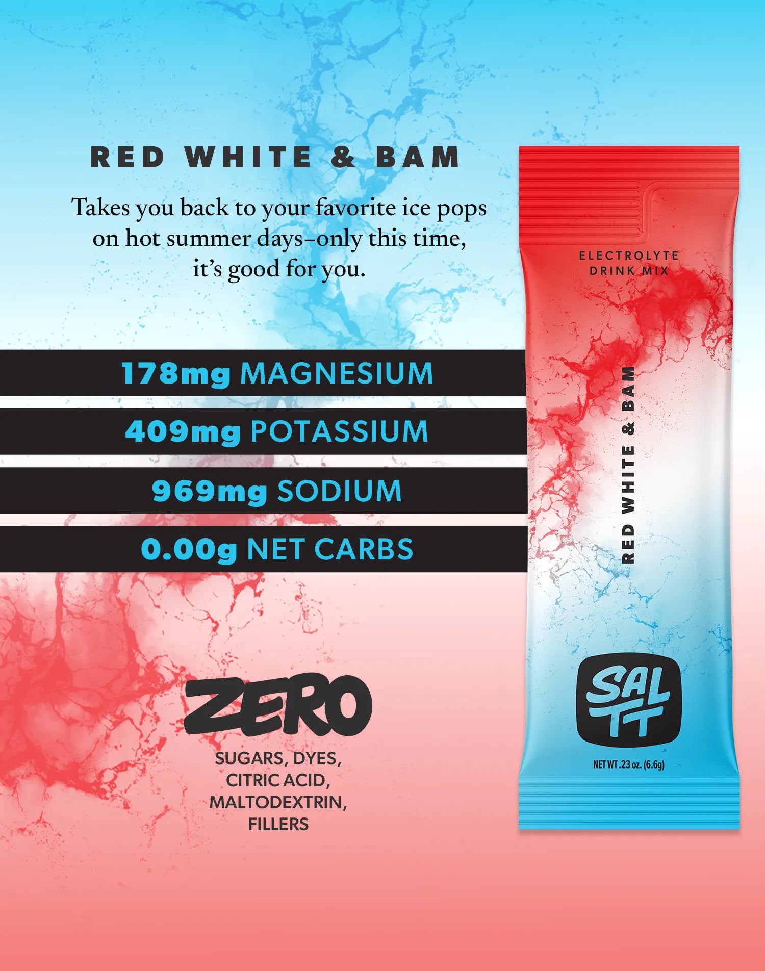 SALTT Red White & Bam 30 count package
